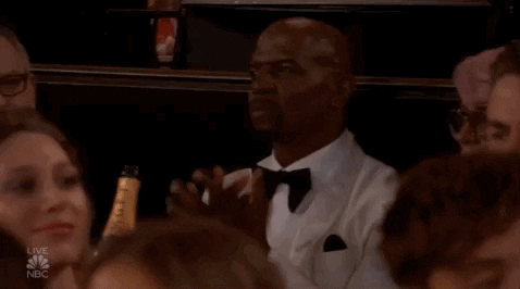 terry crews clapping GIF by Golden Globes