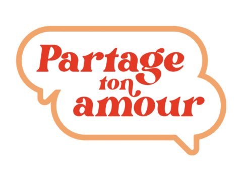 Amour Partage Sticker by Office québécois de la langue française