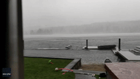 Waterspout Crashes Directly Into House on Lake Samish
