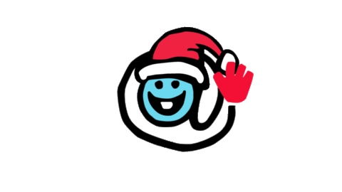 waving santa claus Sticker by SWR Kindernetz
