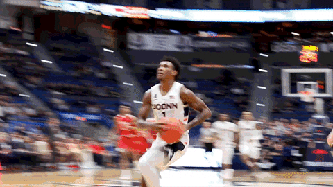 basketball dunk GIF by UConn Huskies