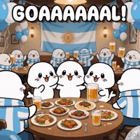 Vamos Argentina World Cup GIF by Sappy Seals