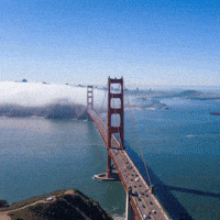 San Francisco Bridge GIF by HOSSDESIGNUSA