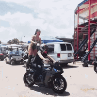 Riding Motorcycle GIF