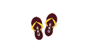 shoes flipflops Sticker by Eastern Kentucky University