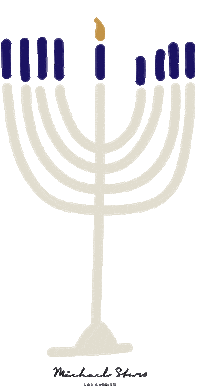 Holiday Candle Sticker by Michael Stars