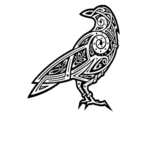 The Last Kingdom Bird Sticker by Vinnie Camilleri