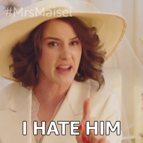 Angry Rachel Brosnahan GIF by The Marvelous Mrs. Maisel
