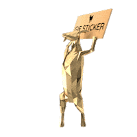 3D Gold Sticker by Premium-Goats