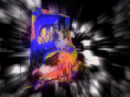 MFDtheArtist trippy car crazy weird GIF