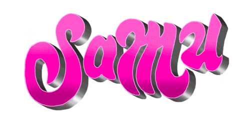 Pink Lettering Sticker