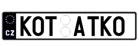 Car Licence Sticker