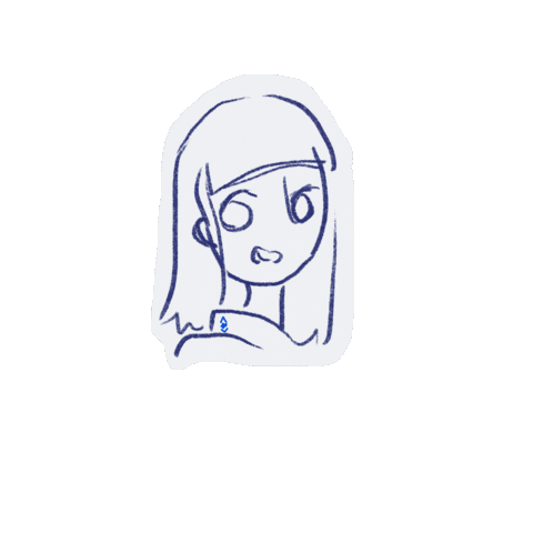 Wink Doodle Sticker