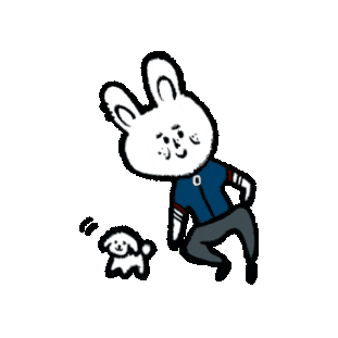 Jong Up Bunny Sticker