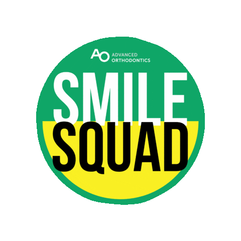 Advancedorthodontics happy smile aosmiles Sticker