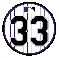 Larry Walker Sticker by Colorado Rockies
