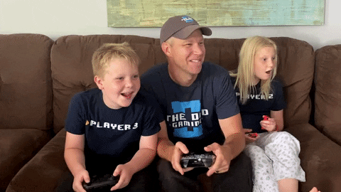 thedadgifs giphyupload gaming kids video games GIF
