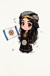 Girl Flag GIF by chaldeanmediahistory