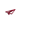 Paper Airplane Heart Sticker by IUPUI Health and Life Sciences Advising Center