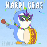 Happy Mardi Gras GIF by Pudgy Penguins