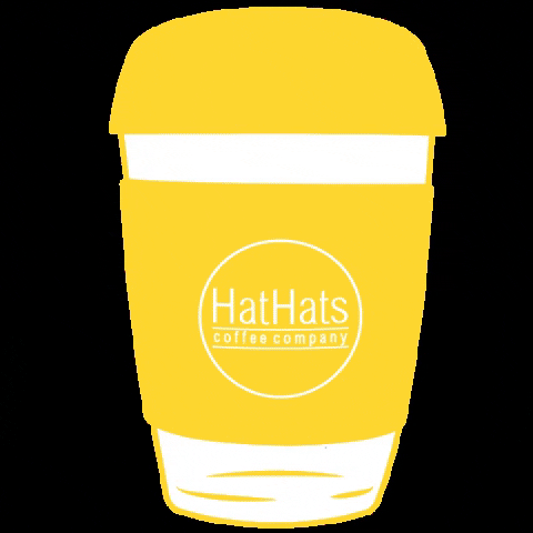 HatHats giphygifmaker coffee colourful reusable GIF
