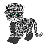 Snow Leopard Cat Sticker by Evewear