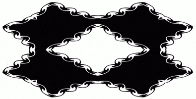 anniemuse heart black and white mask bw GIF