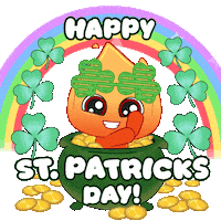 St Patricks Day Clover Sticker by Playember