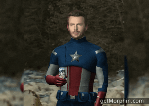 Captain America Thumbs Up GIF by Morphin
