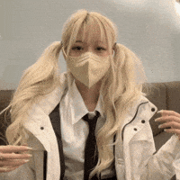 Cute Girl Hearts GIF
