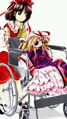 Wheelchair Yukari GIF