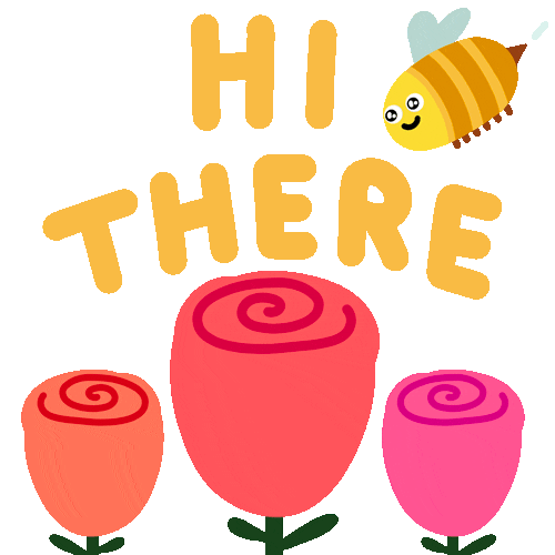 luaart giphyupload hello flowers hey Sticker