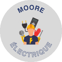 Montreal Electrician Sticker by Moore Électrique
