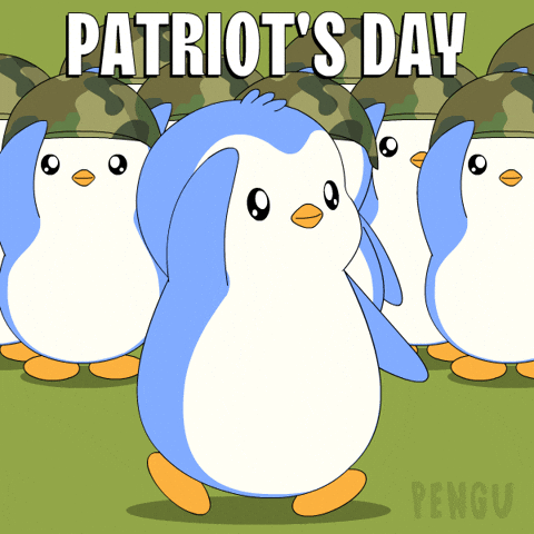 Saluting War GIF by Pudgy Penguins