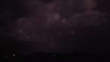 Lightning Flashes in Texas Sky Amid Storms