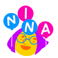 Balloon Nina Sticker