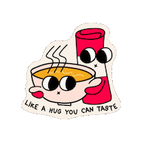 Souperstarsg food hug soup popiah Sticker