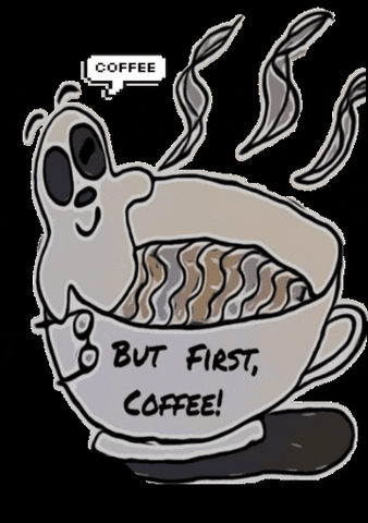 Katsmitharts coffee morning ghost tea GIF