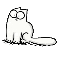 Meh Cat Tongue Sticker by Simon's Cat