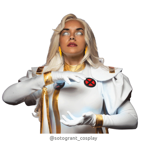 sotogrant marvel cosplay storm thunder Sticker