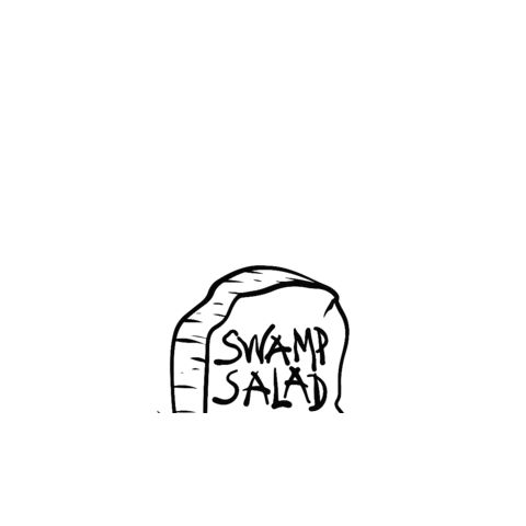 swampsaladclothing grave swampsalad Sticker