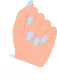 Light Blue Fashion Sticker by The Big Brown Eyes