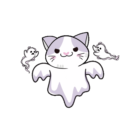 Cat Halloween Sticker by Petique, Inc.