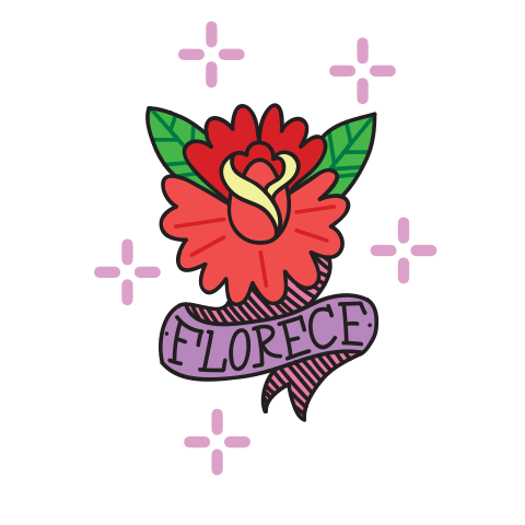 Flower Tattoo Sticker
