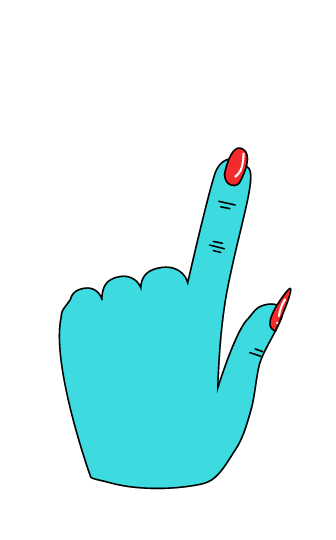 brunatiemi giphyupload look up hand Sticker