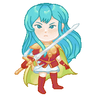 CuteGamingStickers fire emblem fe8 eirika fire emblem sacred stones Sticker