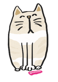 geek girl cat Sticker by Una Geek