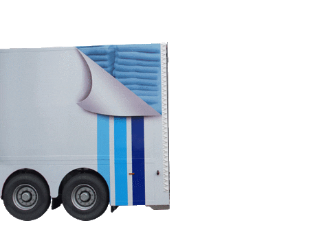 Trailer Transport Sticker by Moderna Textielservice