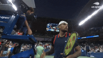 Kyrgios Faces The Crowd