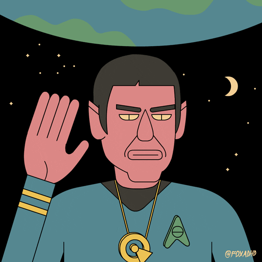 Live Long And Prosper Star Trek GIF by Animation Domination High-Def